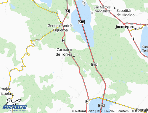 MICHELIN Zacoalco de Torres map - ViaMichelin