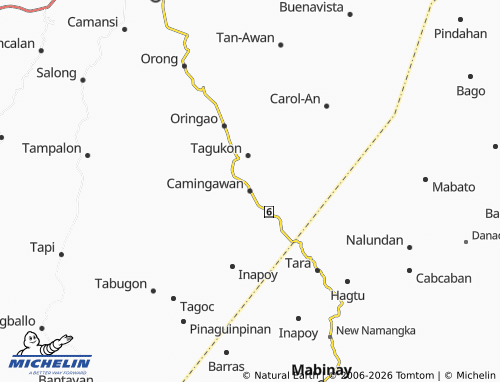 MICHELIN Camingawan map - ViaMichelin