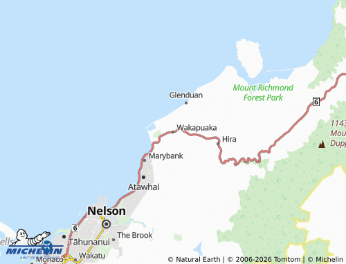 Mapa MICHELIN Wakapuaka - ViaMichelin