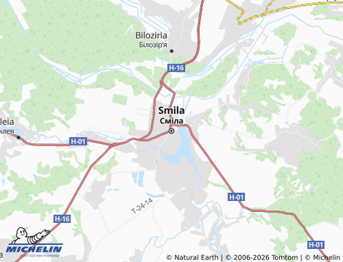Mapa MICHELIN Smila - ViaMichelin