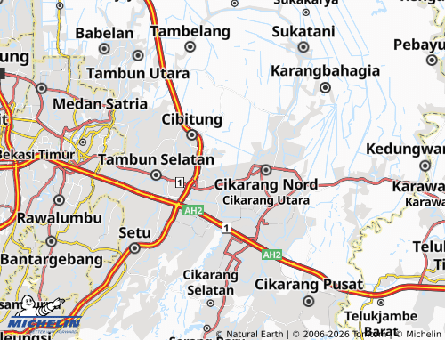 Mapa MICHELIN Telagamurni - ViaMichelin