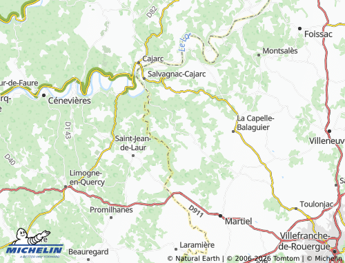 MICHELIN Anglars map - ViaMichelin