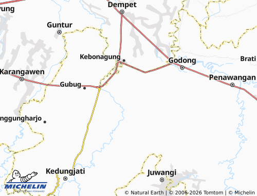 MICHELIN Wanutunggal map - ViaMichelin