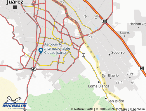 Mappa MICHELIN Manuel Valdez - ViaMichelin