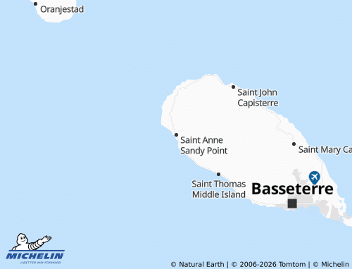 Mappa MICHELIN Saint Anne Sandy Point - ViaMichelin