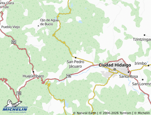 Mapa MICHELIN San Pedro Jácuaro - ViaMichelin