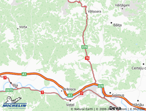 Mappa MICHELIN Sulighete - ViaMichelin