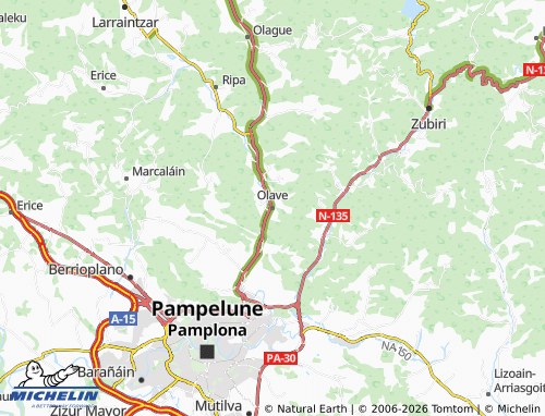 MICHELIN-Landkarte Olave - ViaMichelin
