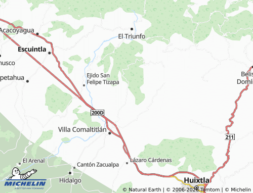 Mapa MICHELIN Vicente Guerrero - ViaMichelin