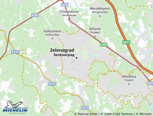 Carte MICHELIN Zelenograd - ViaMichelin
