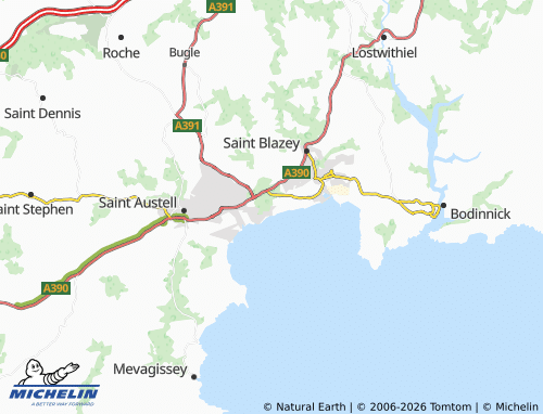 Carte MICHELIN Carlyon Bay - ViaMichelin