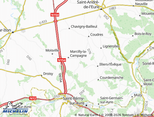 MICHELIN Le Buisson map - ViaMichelin