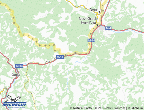 MICHELIN-Landkarte Donji Rakani - ViaMichelin
