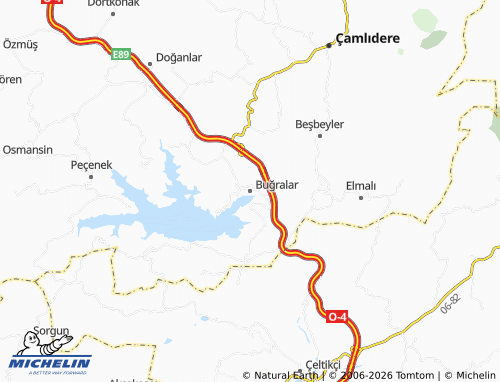 MICHELIN Buğralar map - ViaMichelin