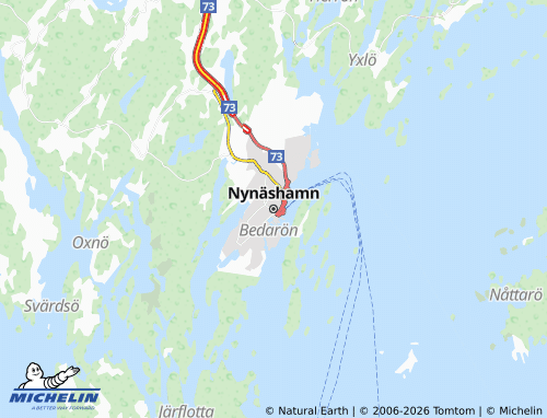 MICHELIN Nynäshamn map - ViaMichelin