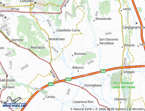 Mapa MICHELIN Buronzo - ViaMichelin