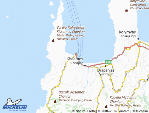 MICHELIN Trachilos map - ViaMichelin