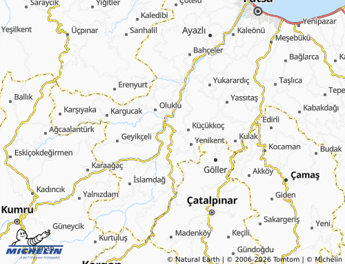 MICHELIN Düğünlük map - ViaMichelin