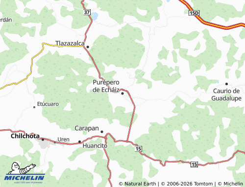 Mapa MICHELIN Purépero de Echáiz - ViaMichelin