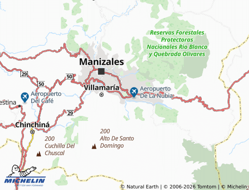 Carte MICHELIN Parque Bicentenario Simón Bolívar - ViaMichelin