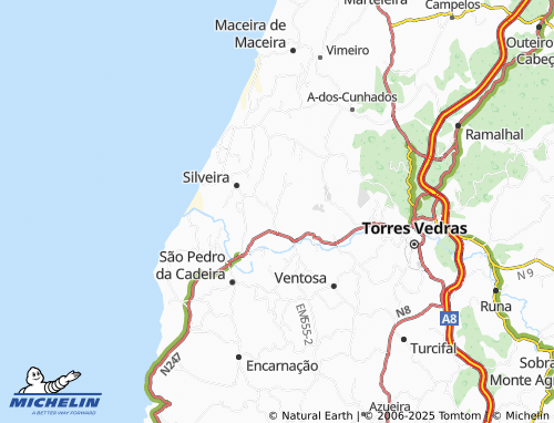 MICHELIN-Landkarte Casalinhos d'Alfaiata - ViaMichelin