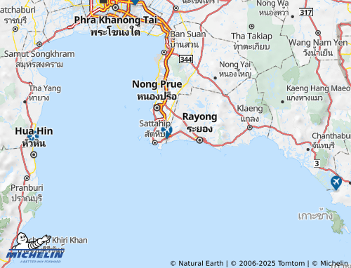MICHELIN Amphoe Ban Chang map - ViaMichelin