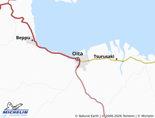 MICHELIN-Landkarte Oita - ViaMichelin