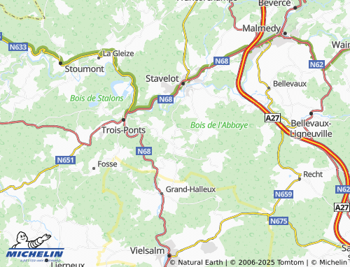 Carte MICHELIN Wanneranval - ViaMichelin