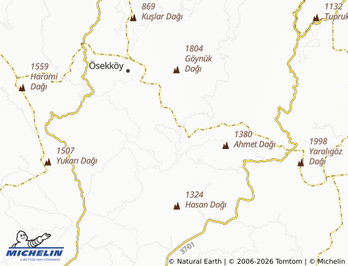 MICHELIN-Landkarte Elmalıtekke - ViaMichelin