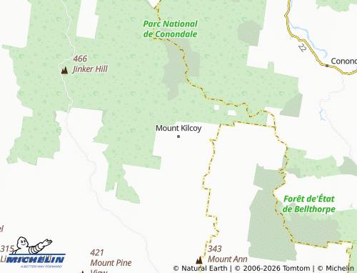 Mapa MICHELIN Mount Kilcoy - ViaMichelin