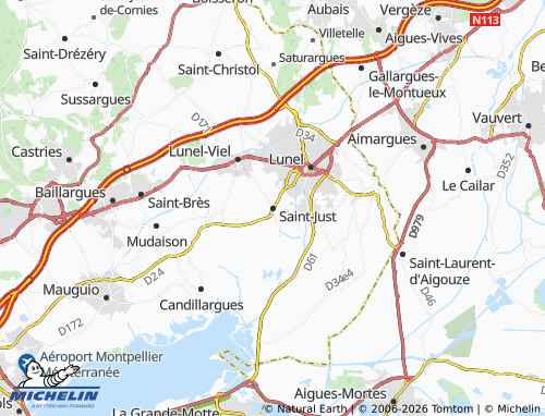 Mappa MICHELIN Saint-Just - ViaMichelin