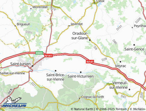 Carte MICHELIN La Basse Malaise - ViaMichelin