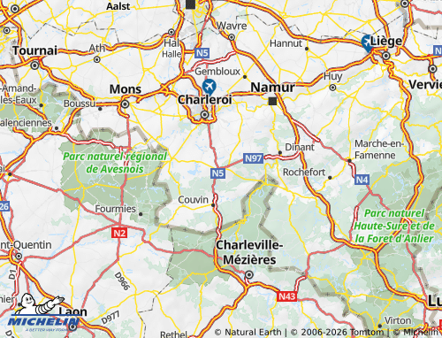 Mappa MICHELIN Philippeville - ViaMichelin