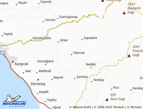 MICHELIN Fakırcalı map - ViaMichelin