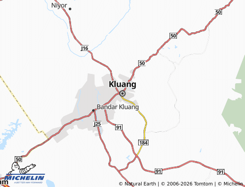 Mapa MICHELIN Kluang - ViaMichelin