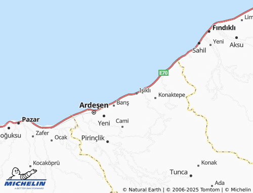 MICHELIN Taşbaşı map - ViaMichelin