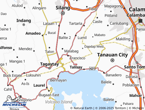 MICHELIN Sungay North map - ViaMichelin