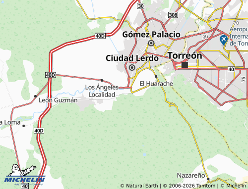 Kaart MICHELIN Estación Río Nazas - ViaMichelin