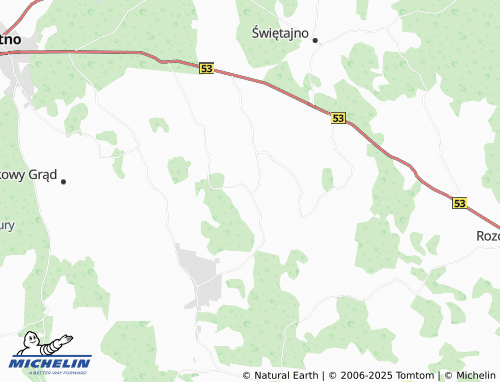 MICHELIN Gawrzyjałki map - ViaMichelin