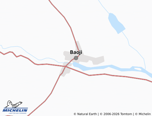 MICHELIN Baoji map - ViaMichelin