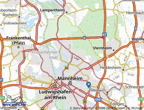 Mapa MICHELIN Waldhof - ViaMichelin