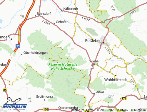 MICHELIN Langenroda map - ViaMichelin