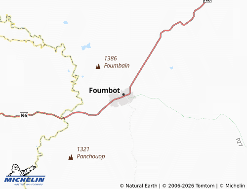 MICHELIN Foumbot map - ViaMichelin