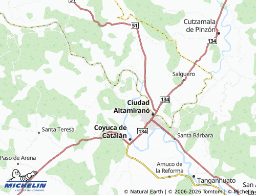 Mapa MICHELIN Ánimas del Río Florido - ViaMichelin