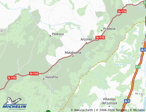 MICHELIN Matabuena map - ViaMichelin