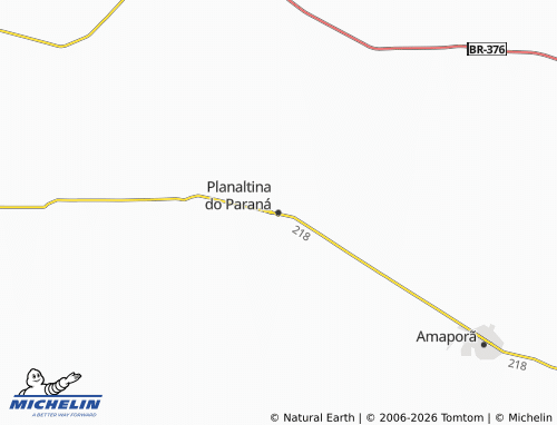 Mapa MICHELIN Planaltina do Paraná - ViaMichelin