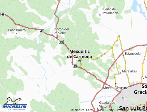 MICHELIN El Llanito map - ViaMichelin