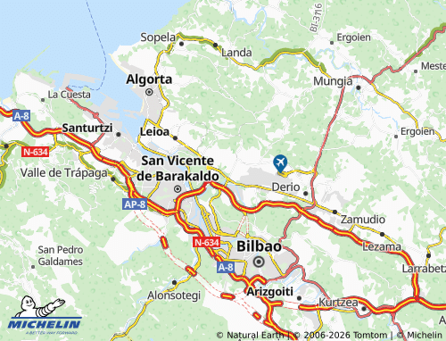MICHELIN Erandiogoikoa map - ViaMichelin