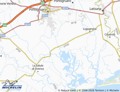Mapa MICHELIN Sindacale - ViaMichelin