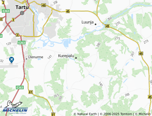 MICHELIN Kurepalu map - ViaMichelin
